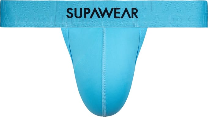 SUPAWEAR Neon Thong Neon Blue - MAAT S - Heren Ondergoed - String voor Man - Mannen Thong