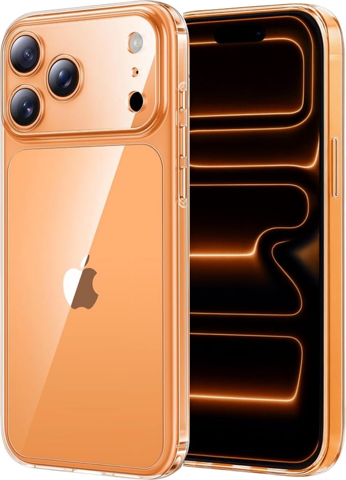 Hoesje geschikt voor iPhone 17 Pro Max backcover Shockproof siliconen Transparant