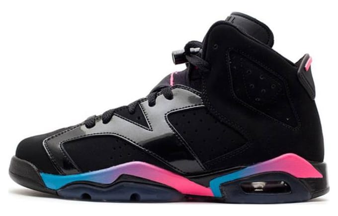 Air Jordan 6 Retro 'Pink Flash' GS 543390-050 40 black