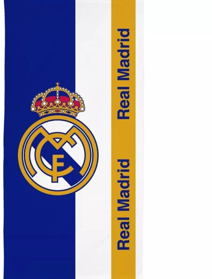 Real Madrid strandlaken Elite Club sneldrogend 70 x 140 cm - polyester