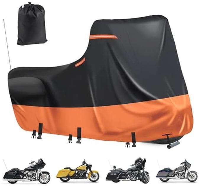 Waterdicht motorzeil 600D met UV-bescherming en ventilatieopeningen