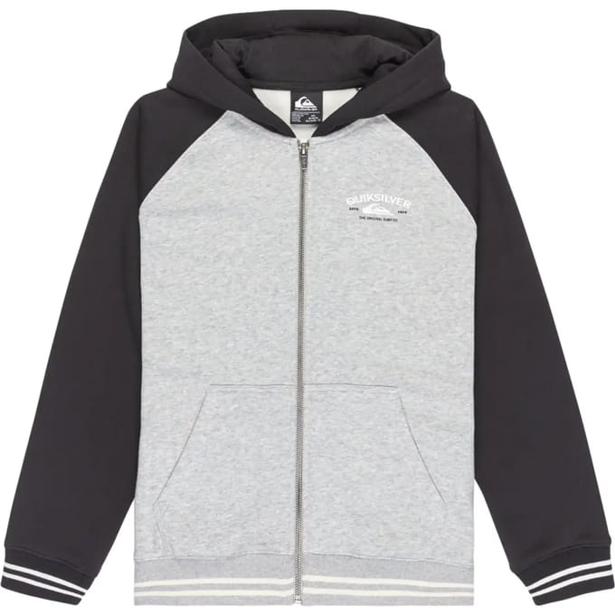 Quiksilver Knowledge Area Sweatshirt Met Rits Grijs 10 Years Jongens