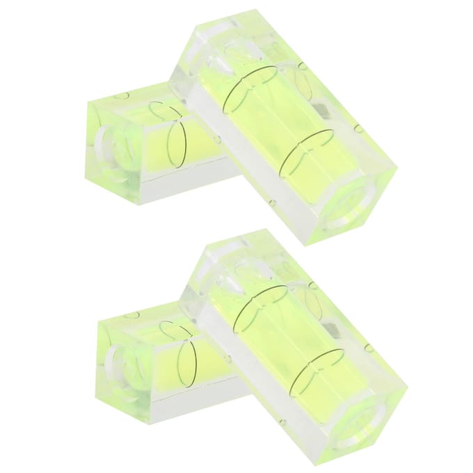 4 stuks Kleine Waterpas Vierkante Bubbelwaterpas Detector 3D Printer Waterpas Meetinstrument white