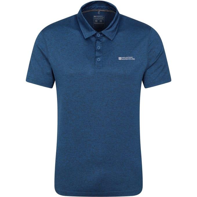 Mountain Warehouse Heren Deuce IsoCool Poloshirt (Donkerblauw)