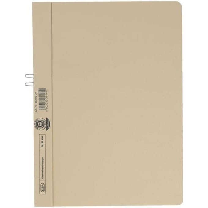 ELBA klemmap A4 zonder voorblad, chamois, 10 vel capaciteit