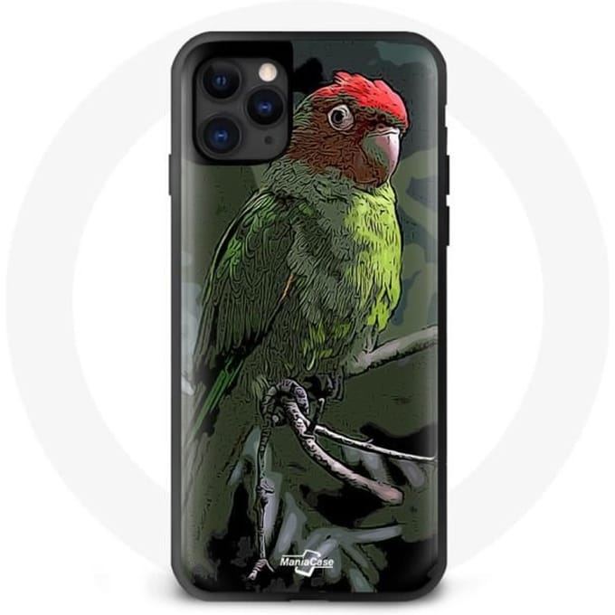 iPhone 12 pro max hoesje Pionus Papegaaien Rood Groen