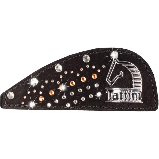 Textiel patch van suède met studs en strass Tattini patchs