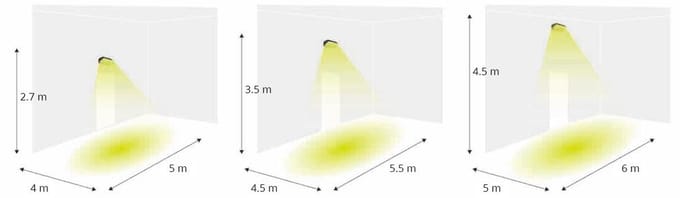 Gevelarmatuur Deca Zwart - Bewegingssensor