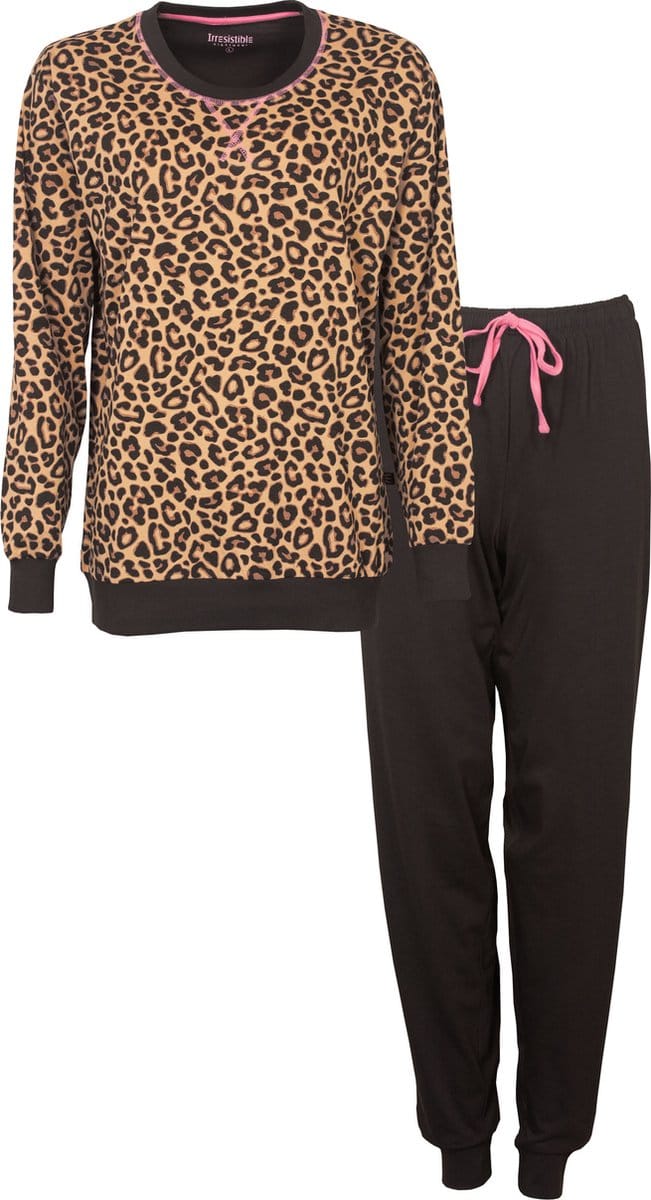 Irresistible Dames Pyjama Bruin IRPYD1206A - Maten: S