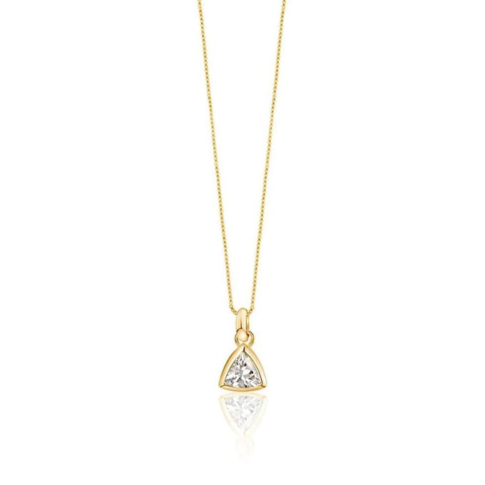 Petit Comité - Ketting Dames Geboortesteen Kristal April (Goud) - Cadeau Dames