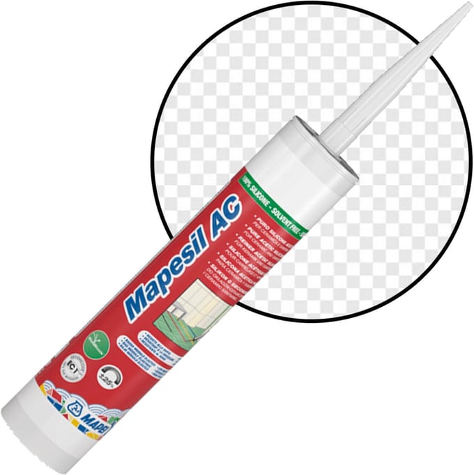 MAPEI Mapesil AC Siliconenkit - Voor Afdichten Van Voegen - Transparant - 310 ml