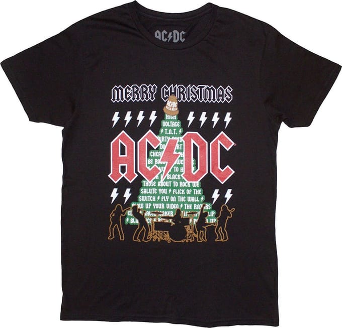 AC/DC - Merry Christmas Heren T-shirt - M - Zwart