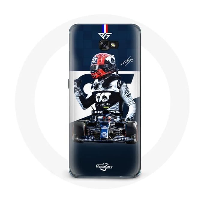 Coque pour samsung galaxy A5 2016 Formule 1 Max Verstappen Pilote automobile F1 Bleu