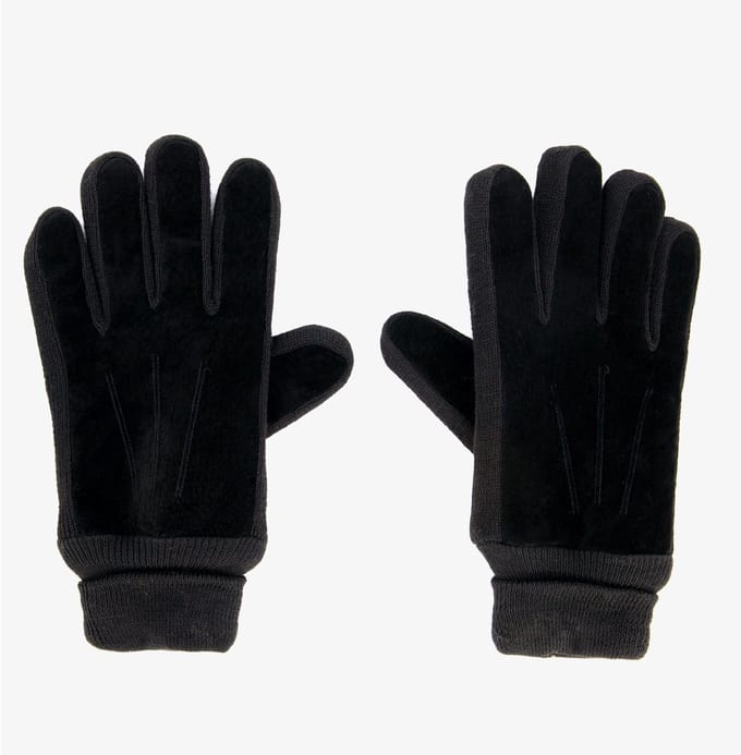 Scapino heren handschoenen zwart leer