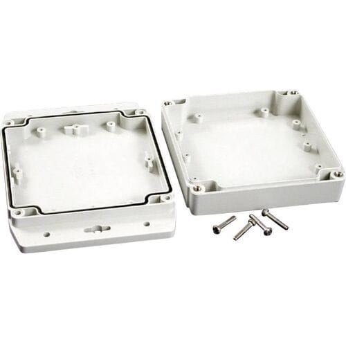 Hammond Electronics 1555N2F17GY Universele behuizing 120 x 120 x 37.2 Polycarbonaat Lichtgrijs 1 stuk(s)