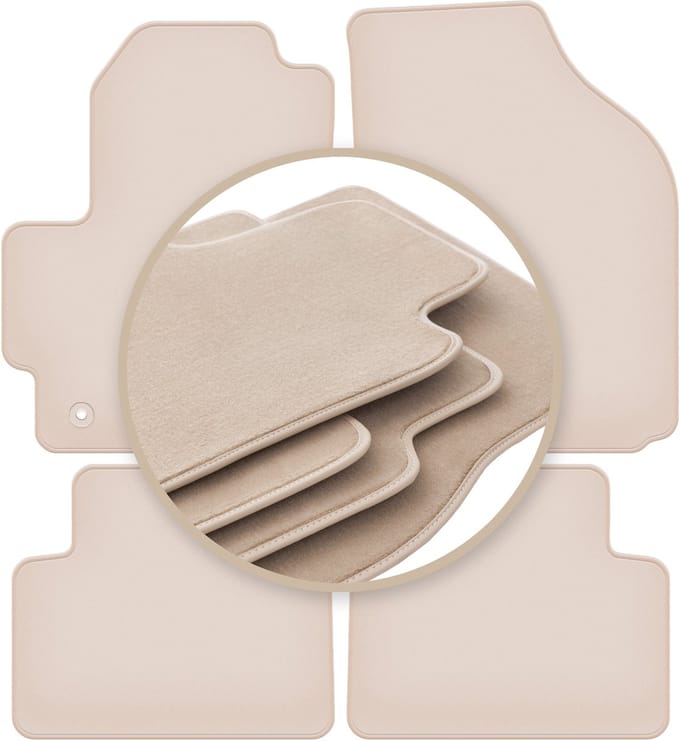 PREMIUM beige vloermatten voor: Chevrolet Spark II M200 hatchback 2005-2009