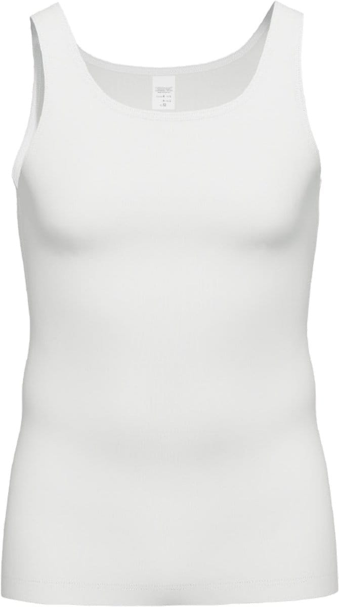 Gotzburg heren singlet slim fit 95/5 (1-pack) - heren onderhemd stretch katoen - wit
