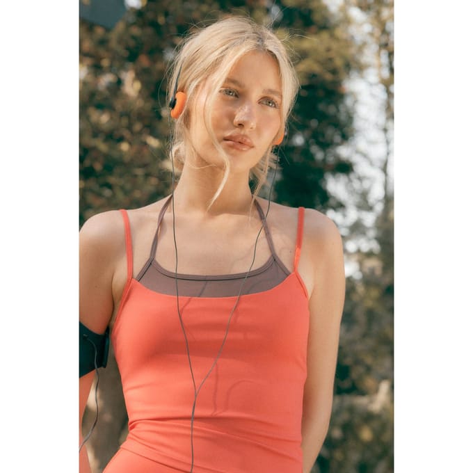 Dames Dsgn Studio Gebeeldhouwde Contrast Interne Gevoerde Vest Top | Chilli | Maat: Medium