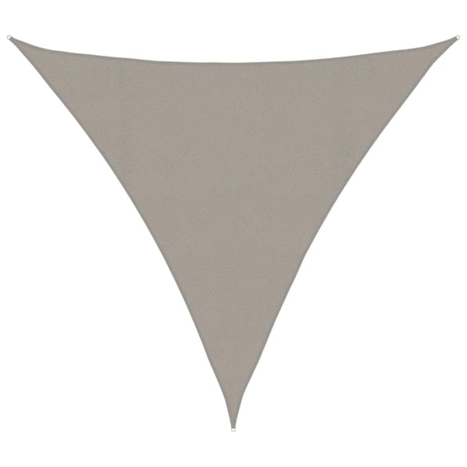 vidaXL - Zonnezeil - 160 - g/m² - driehoekig - 4,5x4,5x4,5 - m - HDPE - lichtgrijs