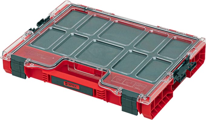 Qbrick System PRO 200 MFI RED ULTRA HD Organizer 452 x 358 x 79 mm 6 l stapelbaar IP54