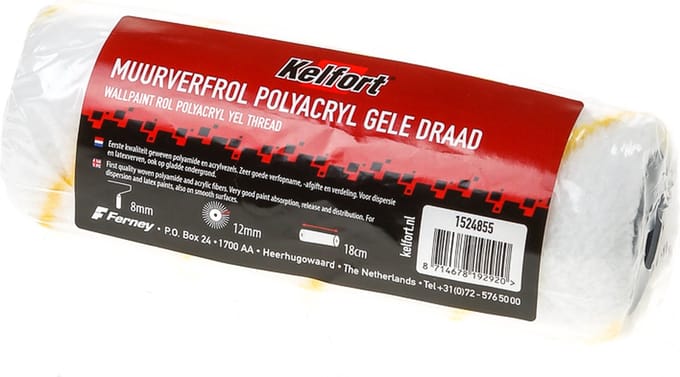 Kelfort Muurverfrol Polyacryl Gele Draad 18 cm - 1524855