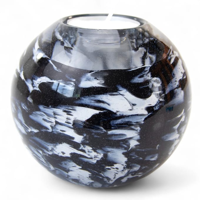 Loranto - Urn - Mini Urn Waxinelichthouders - Zwart Wit - Urnen
