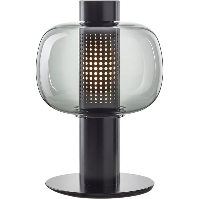 Brokis Bonbori Small Tafellamp - rookgrijs - zwart