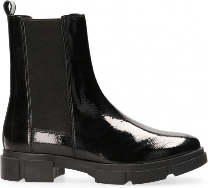 Van Dalen - Chelsea boot lakleer - Black - 38