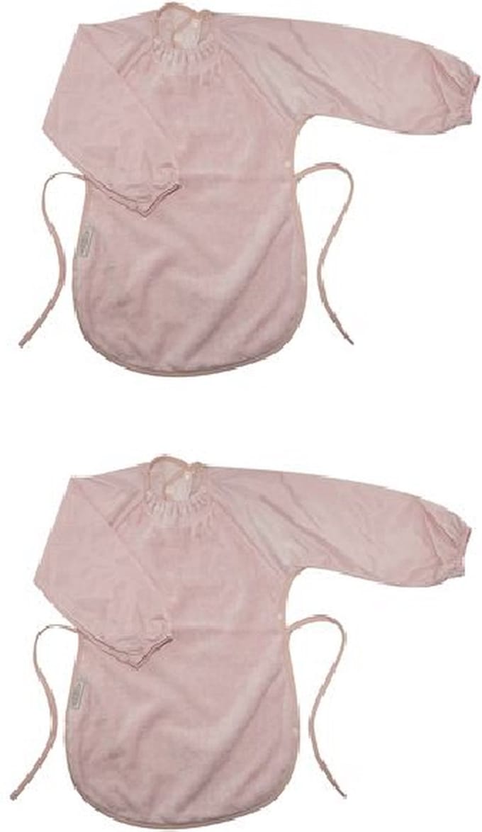 Silly Billyz Towel Messy Eater Bibs Antique Pink 2 Stuks