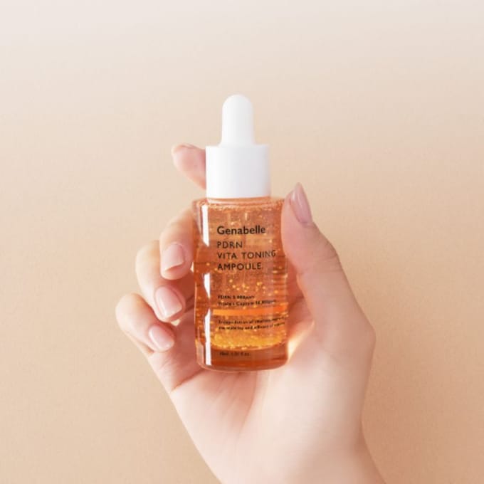 Ensemble de soins Genabel PDRN Radiance & Raffermissant 3 Pièces orange