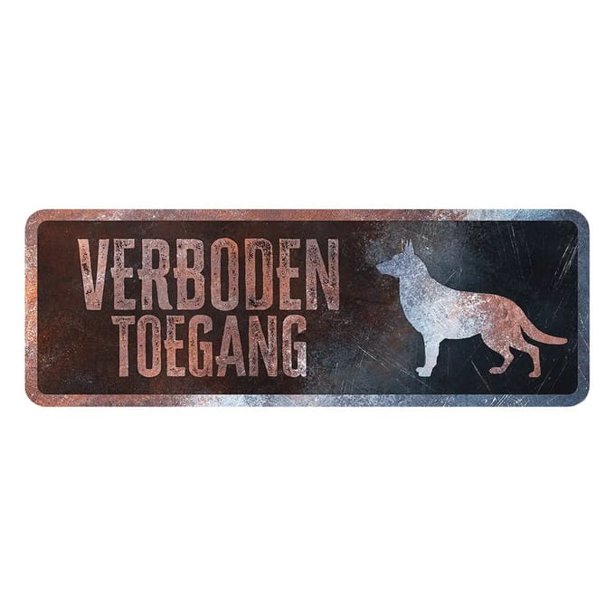 Fransduitse herder waarschuwingsbord D&D Home