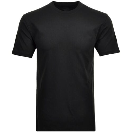 Ragman T-Shirt Uni Round Neck Single Jersey 2Pack Zwart / male