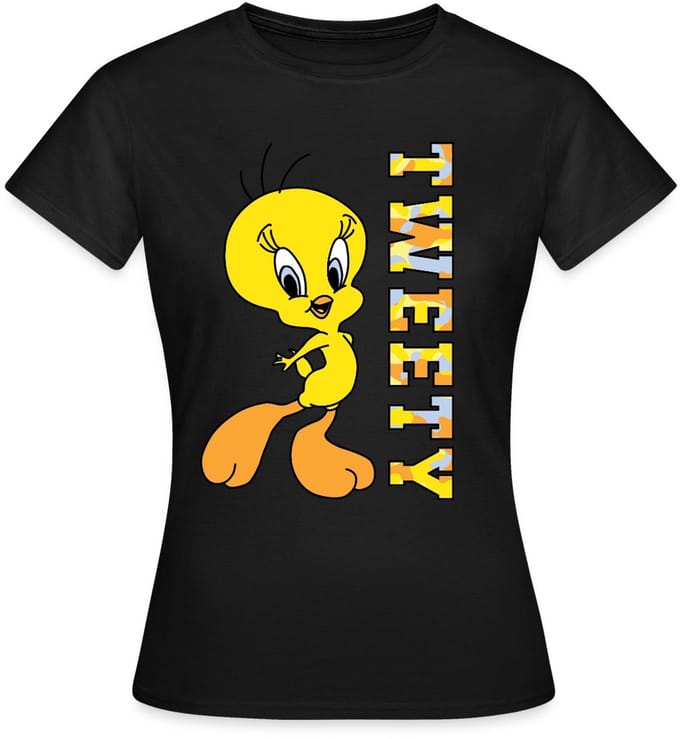 Looney Tunes Tweety Camouflage T-Shirt Dames