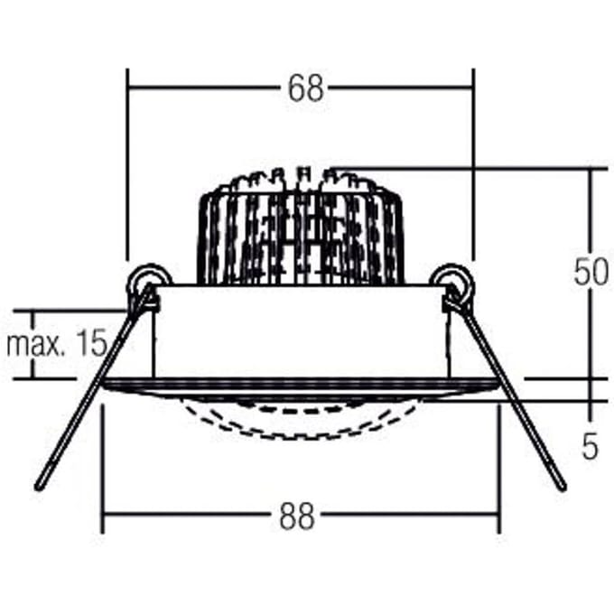 BRUMBERG BB13 inbouw dim2warm RC-dim mat zwart