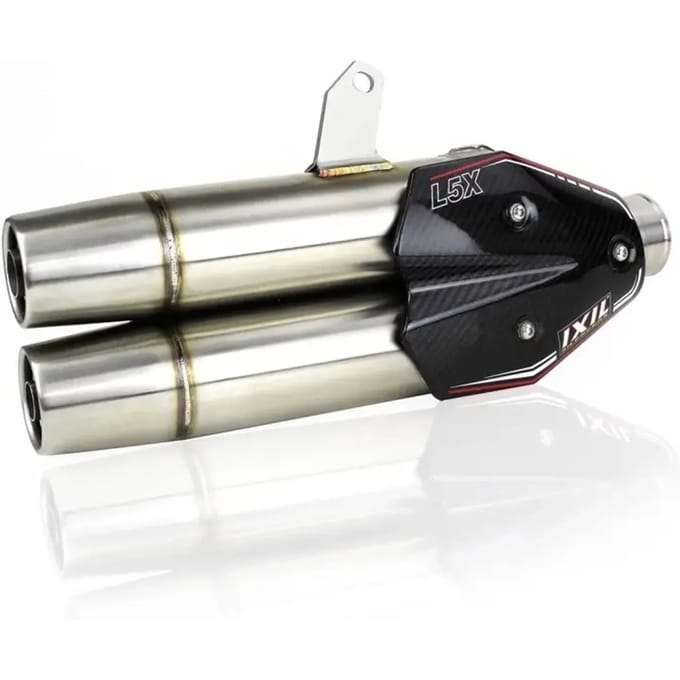 Motorfietsuitlaat demper Ixil Dual Hyperlow L5X Kymco AK 550 - XK0350XS