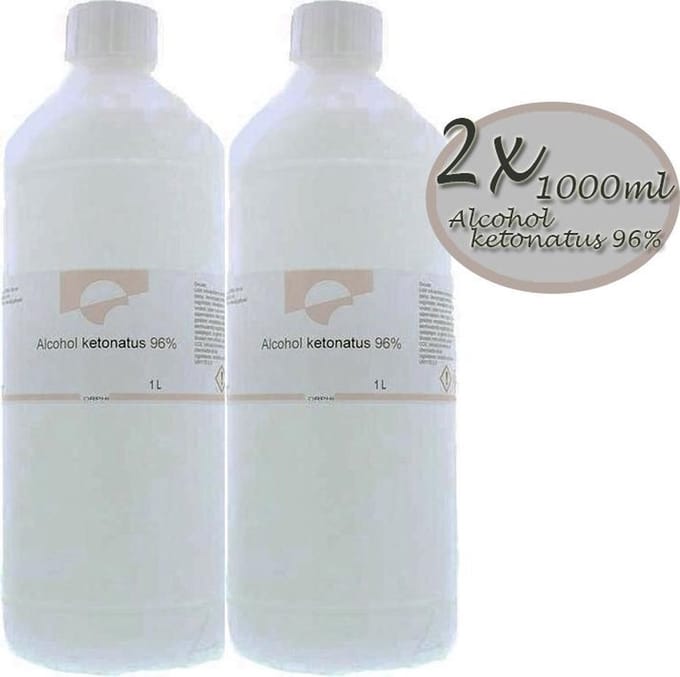 2x 1000ml- Alcohol Ketonatus 96%- chempropack