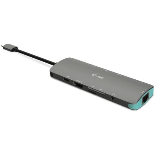 i-Tec - USB-C Metal Nano dock met HDMI - 3 x USB + Ethernet - Audio - USB-C (Opladen)