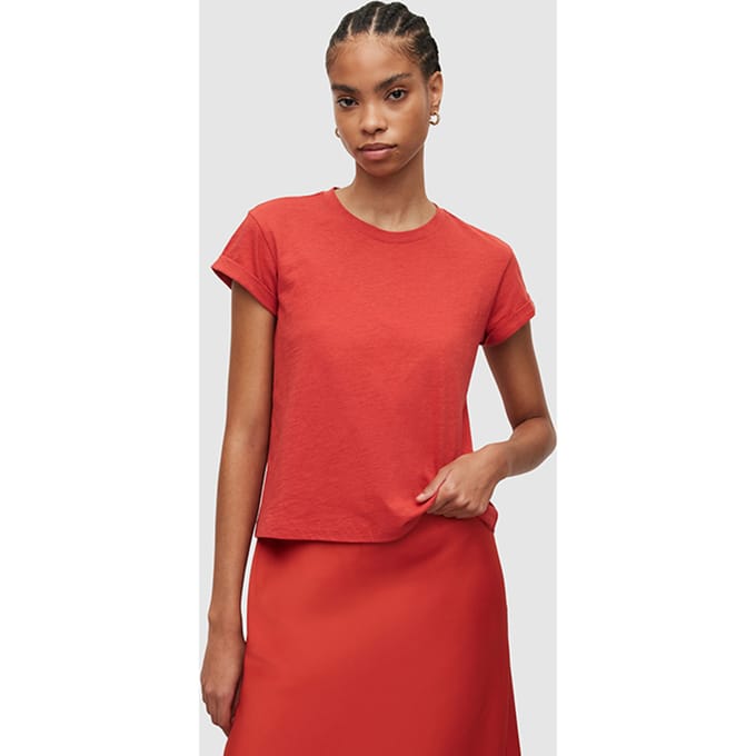 AllSaints Anna Tee Red Taglia: 16 | Maglie Sportivi Outlet | Donna | Rosso