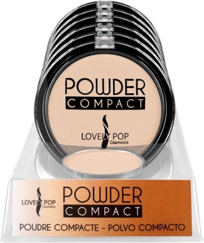 Lovely Pop Cosmetics – Compact Poeder – Lichte tint voor een lichte huid – Nummer 02