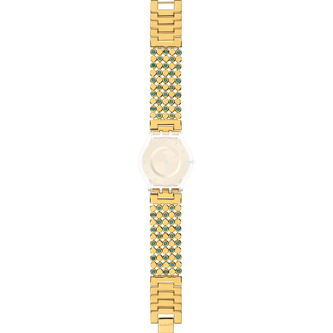 Swatch Plastic - Skin Small 33.7mm - SF/SI/SS08/SS09 ASFK385G SFK385G Turquoise Romantic Horlogeband