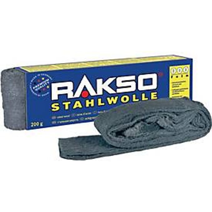 Staalwol uiterst fijn 0000 200g RAKSO