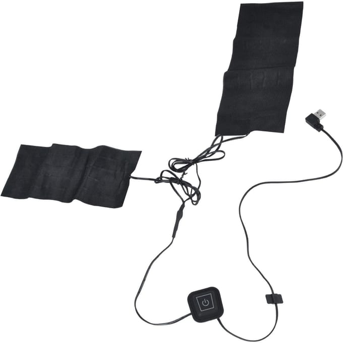 2 in 1 5V USB Electric Heating Pad Neck Lumbar Vest Warmer Heater Cloth black