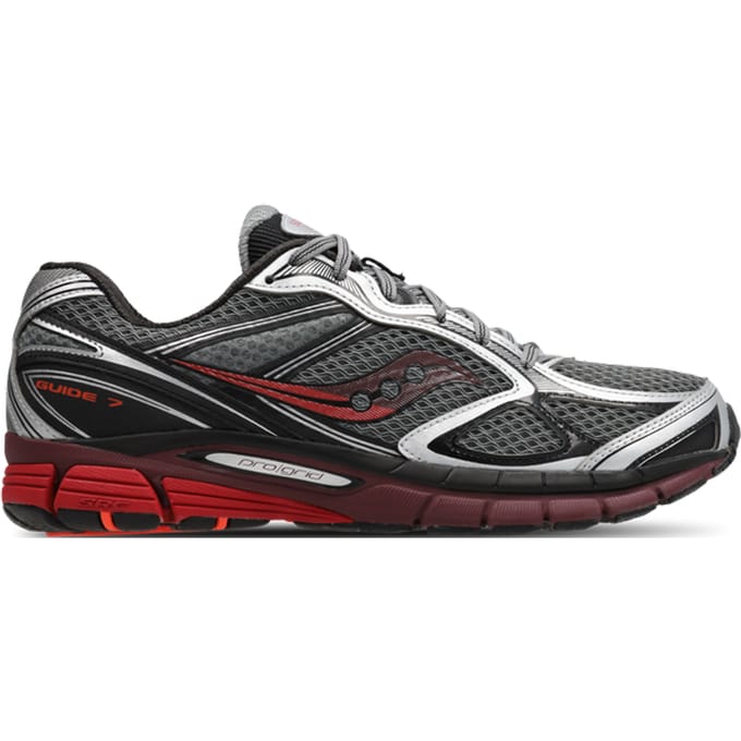 Saucony Guide 7 Sneakers Dames - Zilver - Maat 38 - Mesh/Synthetisch