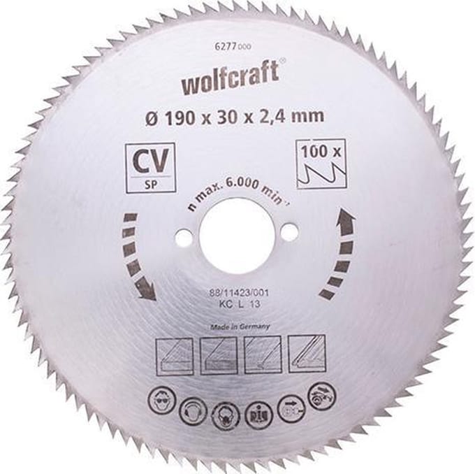 Wolfcraft Cirkelzaagblad 180mm