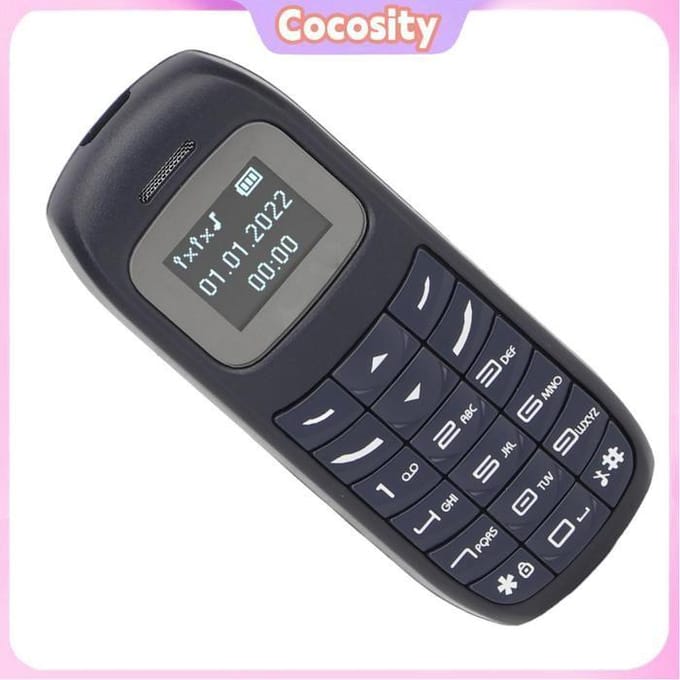 Mini mobiele telefoon - COCOSITY - BM70 - Dual SIM - Bluetooth - Blauw