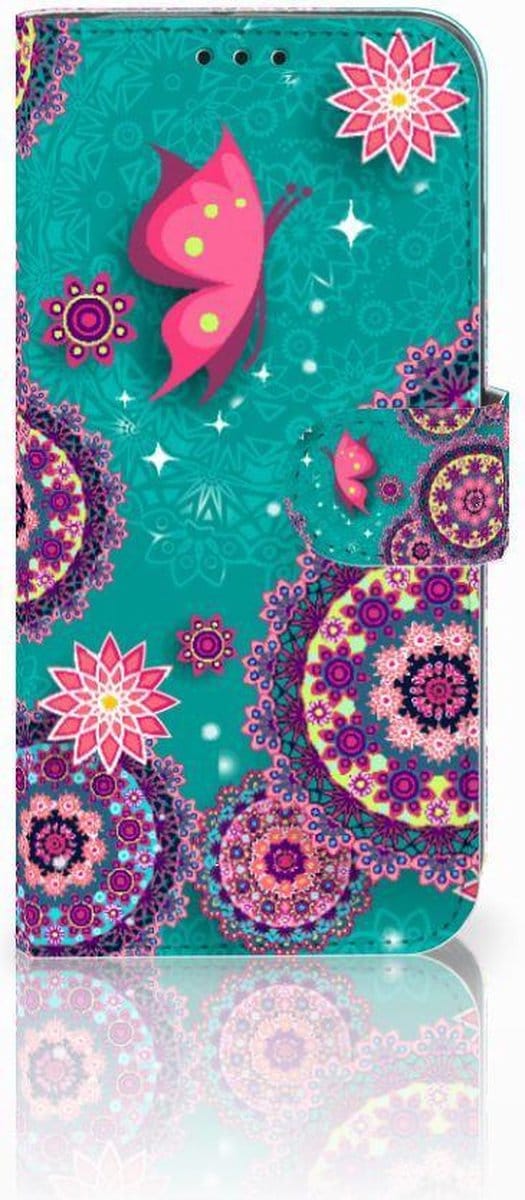 Honor 10 Lite Hoesje Cirkels en Vlinders