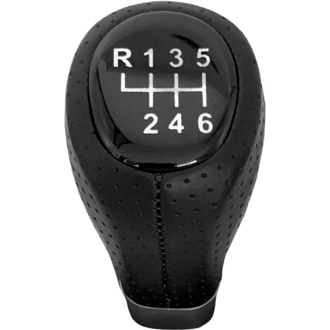 6-versnellings lederen versnellingspookknop-kophendeladapter handmatige vervanging voor BMW E34 E36 E38 E39 zwart