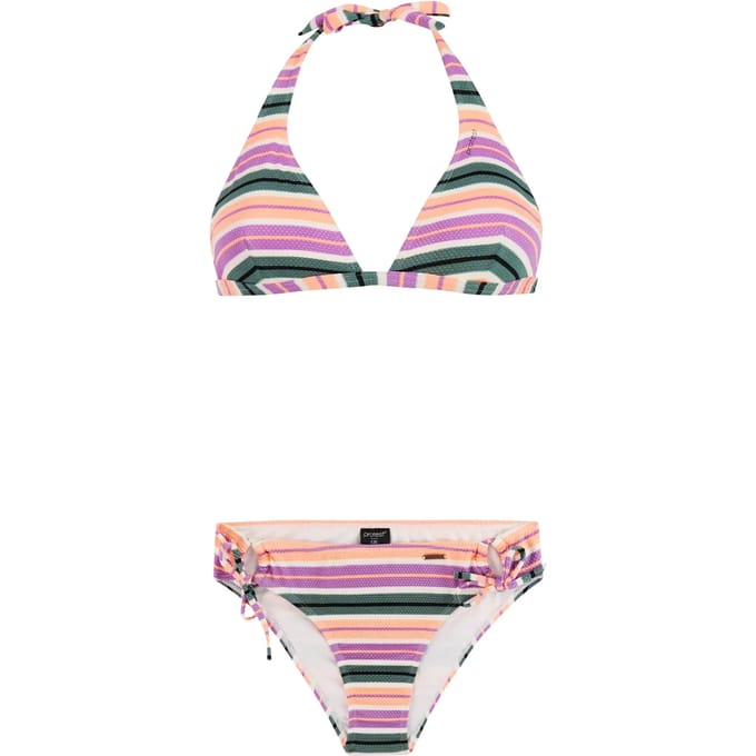 Protest PRTAdmirer - Halter bikini set Dames - Koordsluiting - Uitneembare vulling - Normale pasvorm - Medium dekking - Paars