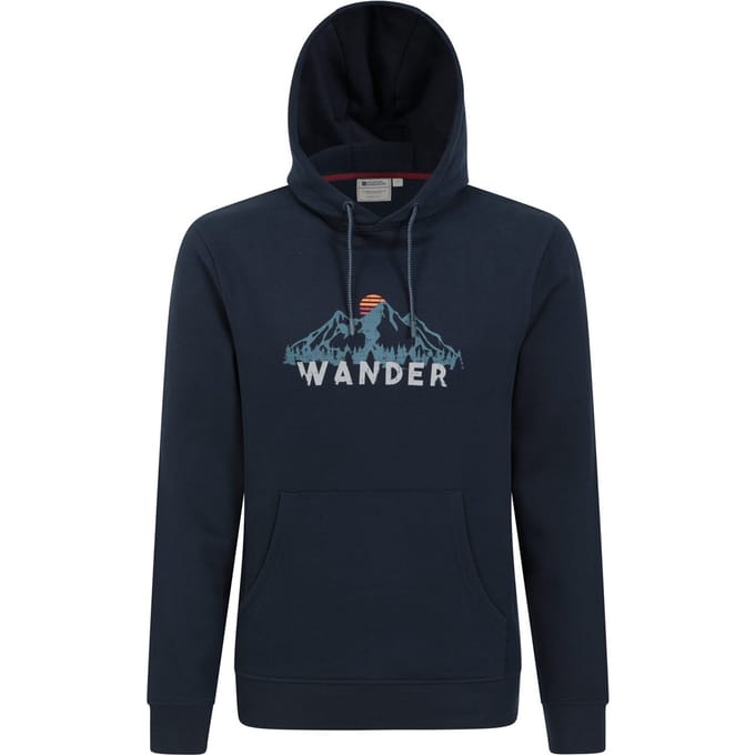 Mountain Warehouse Heren Wander Hoodie (Marine)