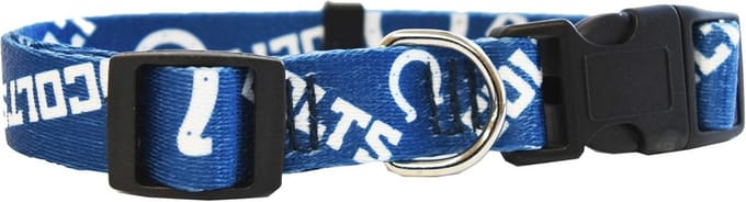 NFL Indianapolis Colts Halsband voor Huisdieren - Teamkleur, Groot